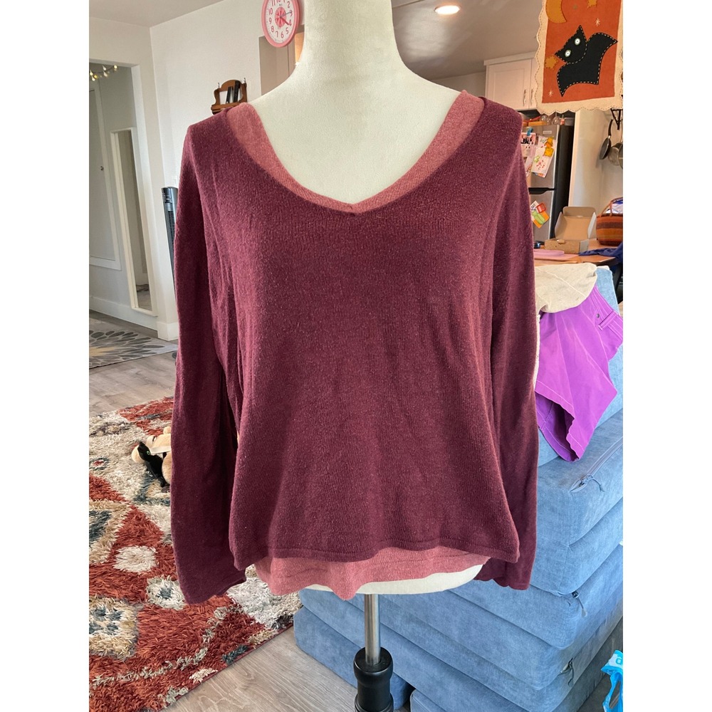 Indigenous One Weave Organic Cotton Hand Knit Lagenlook Sweater Sustainable